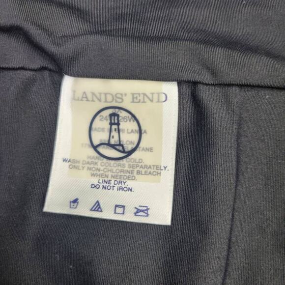 Lands End Women's Chlorine Resistant Swim Skirt Black Size 3X - Picture 4 of 6